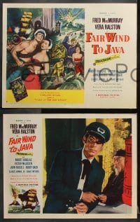 6c194 FAIR WIND TO JAVA 8 LCs 1953 Fred MacMurray & sexy Vera Ralston in the South Seas!