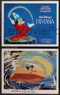 6c196 FANTASIA 8 LCs R1982 Disney, great image of the Sugar Plum Fairies in the Nutcracker Suite!