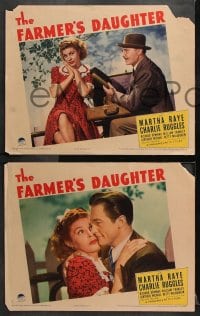 6c709 FARMER'S DAUGHTER 5 LCs 1940 great images of zany Martha Raye & Charlie Ruggles!