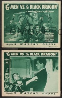 6c239 G-MEN VS. THE BLACK DRAGON 8 chapter 9 LCs 1943 Republic serial, Cameron, Watery Grave!