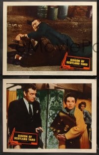 6c632 GIDEON OF SCOTLAND YARD 7 LCs 1958 John Ford, Dianne Foster, Inspector Jack Hawkins in London!