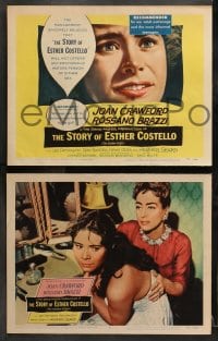 6c243 GOLDEN VIRGIN 8 LCs 1957 Joan Crawford, Sears, Brazzi, Randell, The Story of Esther Costello!