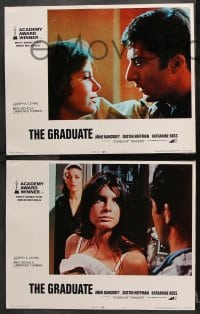 6c768 GRADUATE 4 LCs R1972 great images of Dustin Hoffman, Anne Bancroft & pretty Katharine Ross!