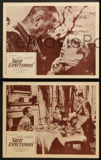 6c769 GREAT EXPECTATIONS 4 LCs R1950s John Mills, Hobson, Charles Dickens, directed by David Lean!