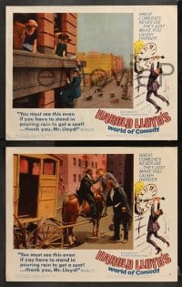 6c713 HAROLD LLOYD'S WORLD OF COMEDY 5 LCs 1962 one of the great comics of all time at his best!