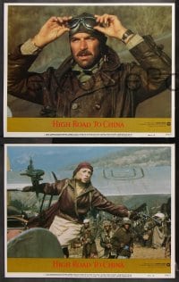 6c635 HIGH ROAD TO CHINA 7 LCs 1983 images of aviator Tom Selleck & Bess Armstrong!