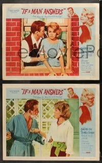 6c293 IF A MAN ANSWERS 8 LCs 1962 great images of sexy Sandra Dee & Bobby Darin!