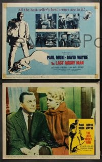 6c333 LAST ANGRY MAN 8 LCs 1959 Paul Muni is a dedicated doctor from the slums exploited by TV!