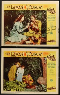 6c862 LEECH WOMAN 3 LCs 1960 deadly female vampire drained love & life from every man she trapped!