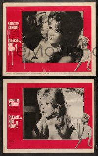 6c420 ONLY FOR LOVE 8 LCs 1963 cool images of sexy Brigitte Bardot in Roger Vadim's Please Not Now!