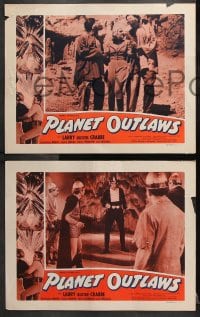 6c875 PLANET OUTLAWS 3 LCs 1953 Buck Rogers serial repackaged as a feature with new footage!