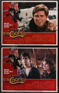 6c441 PURSUIT OF D.B. COOPER 8 LCs 1981 sky-diving robbery, Robert Duvall, Treat Williams!