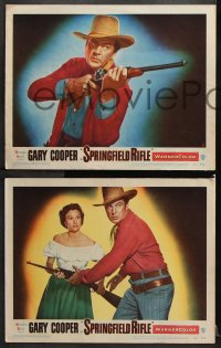 6c509 SPRINGFIELD RIFLE 8 LCs 1952 cool western cowboy Gary Cooper & pretty Phyllis Thaxter!