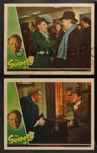 6c881 SUSPECT 3 LCs 1944 Charles Laughton, sexy Ella Raines, directed by Robert Siodmak!