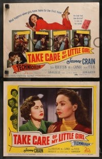 6c533 TAKE CARE OF MY LITTLE GIRL 8 LCs 1951 Jeanne Crain, Dale Robertson, Mitzi Gaynor