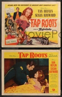 6c535 TAP ROOTS 8 LCs R1956 great images of Van Heflin on the run & hiding from troops!