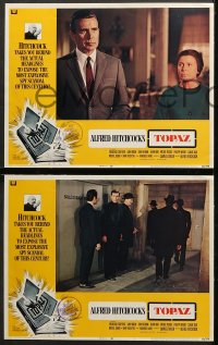 6c561 TOPAZ 8 int'l LCs 1969 Alfred Hitchcock, Forsythe, most explosive spy scandal of this century