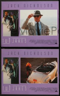6c567 TWO JAKES 8 LCs 1990 Jack Nicholson, Harvey Keitel, Meg Tilly, Stowe, art by Rodriguez!