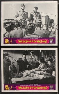 6c591 WHAT DID YOU DO IN THE WAR DADDY 8 LCs 1966 James Coburn, Dick Shawn, director Blake Edwards!