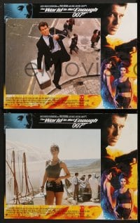 6c005 WORLD IS NOT ENOUGH 12 LCs 1999 Pierce Brosnan as James Bond, Denise Richards, Sophie Marceau!