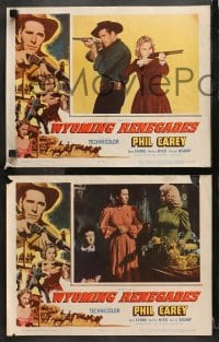 6c605 WYOMING RENEGADES 8 LCs 1954 Phil Carey, Gene Evans, Martha Hyer, cool western images!