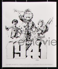 6d464 1941 11 8x10 stills 1979 Spielberg, Beatty, Pickens, all artwork by Peter Green!