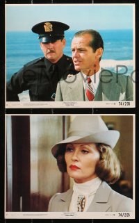 6d198 CHINATOWN 5 8x10 mini LCs 1974 images of Jack Nicholson, Faye Dunaway, Roman Polanski classic!