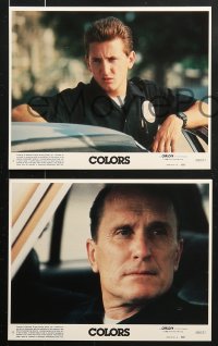 6d135 COLORS 8 8x10 mini LCs 1988 Sean Penn & Robert Duvall as cops, directed by Dennis Hopper!