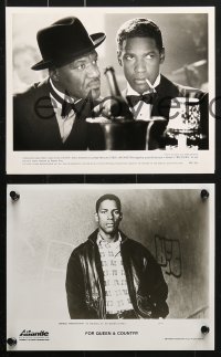 6d357 DENZEL WASHINGTON 16 8x10 stills 1980s-1990s from Malcolm X, Glory, Crimson Tide & more!