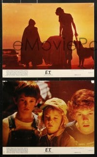 6d137 E.T. THE EXTRA TERRESTRIAL 8 8x10 mini LCs 1982 Spielberg classic, Henry Thomas, Barrymore!