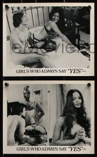 6d702 GIRLS WHO ALWAYS SAY YES 6 Canadian 8x10 stills 1970s great sexy images of Ingrid Steeger!