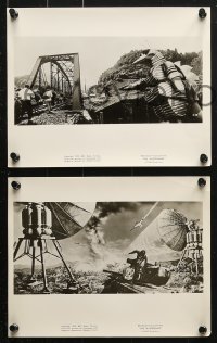 6d235 MYSTERIANS 59 8x10 stills 1959 RKO, alien ships attacking Earth's surface, MANY images!