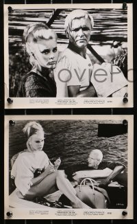 6d817 SEDUCTION BY THE SEA 5 8x10 stills 1967 sexy Elke Sommer, Peter Van Eyck & German Shepherd!