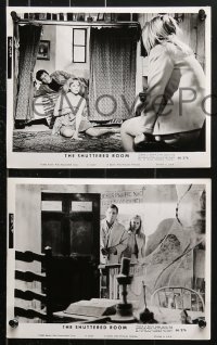 6d819 SHUTTERED ROOM 5 from 7.5x10.25 to 8x10 stills 1968 Gig Young, Carol Lynley, what's inside must never be seen!