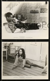 6d250 TWO GENTLEMEN SHARING 31 8x10 stills 1969 a white man shares a girl with a black man!