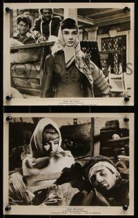 6d950 WAR & PEACE 3 8x10 stills 1956 all with gorgeous Audrey Hepburn, Leo Tolstoy!