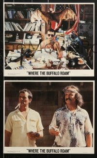 6d213 WHERE THE BUFFALO ROAM 4 8x10 mini LCs 1980 Peter Boyle, Bill Murray as Hunter S. Thompson!