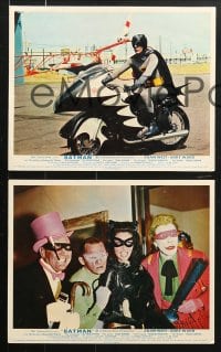 6d030 BATMAN 8 color English FOH LCs 1966 Adam West, Ward, Meredith, Gorshin, Meriwether, Romero!