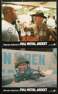 6d042 FULL METAL JACKET 8 color English FOH LCs 1987 Stanley Kubrick Vietnam War movie, Philip Castle art!