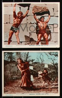 6d083 HERCULES, SAMSON, & ULYSSES 7 color English FOH LCs 1966 the world's three mightiest men!
