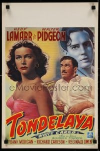 6f335 WHITE CARGO Belgian 1951 sexy Hedy Lamarr as Tondelayo, Walter Pidgeon