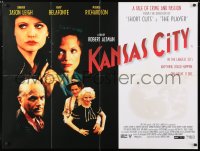 6f373 KANSAS CITY British quad 1996 Altman, cool images of sexy Jennifer Jason Leigh, Harry Belafonte!