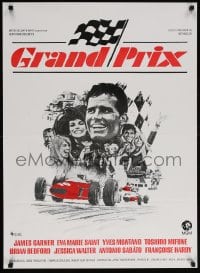 6f079 GRAND PRIX Danish R1970s Formula One race car driver James Garner, racing art!