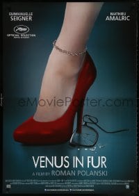 6f115 VENUS IN FUR DS Dutch 2014 La Venus a la Fourrure, Roman Polanski, great high heel art!