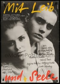 6f199 MIT LEIB UND SEELE East German 23x32 1988 cool romantic close-up of Andrea Ludke and Noack!