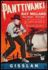 6f249 MAN ALONE Finnish 1956 star & director Ray Milland, Mary Murphy, Raymond Burr!