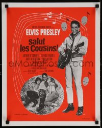 6f558 KISSIN' COUSINS French 16x20 1970 images of Elvis Presley with guitar & girls, Guys art