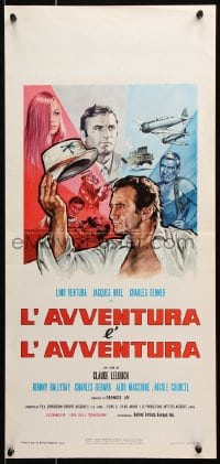 6f917 MONEY MONEY MONEY Italian locandina 1973 Claude Lelouch directed, Lino Ventura, Colizzi art!