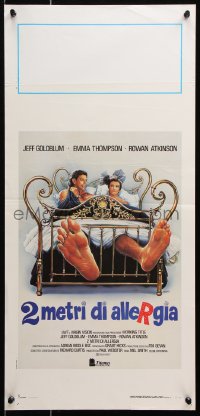 6f932 TALL GUY Italian locandina 1989 Jeff Goldblum, pretty Emma Thompson in bed by Enzo Sciotti!