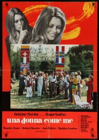 6f952 MS. DON JUAN Italian 27x38 pbusta 1973 great montage of sexy Brigitte Bardot, Roger Vadim